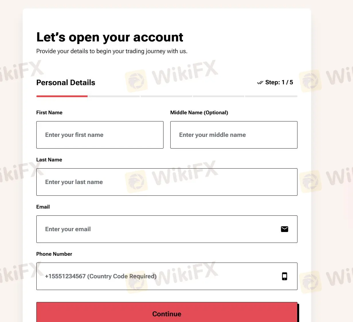 Open an account