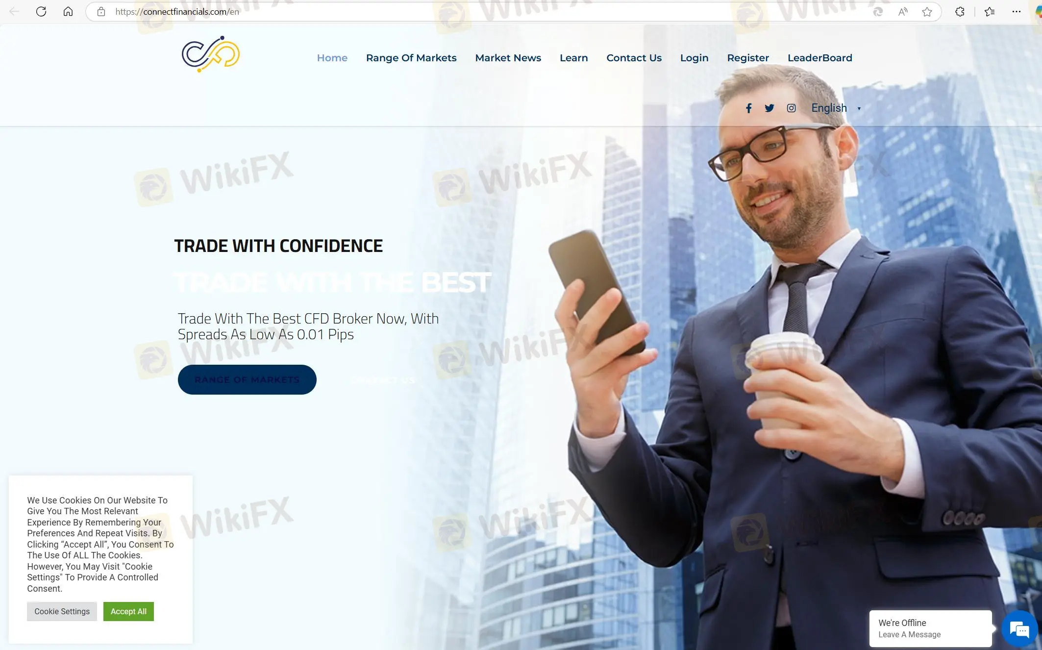 โฮมเพจของ CONNECT FINANCIALS LLC โฮมเพจของ CONNECT FINANCIALS LLC