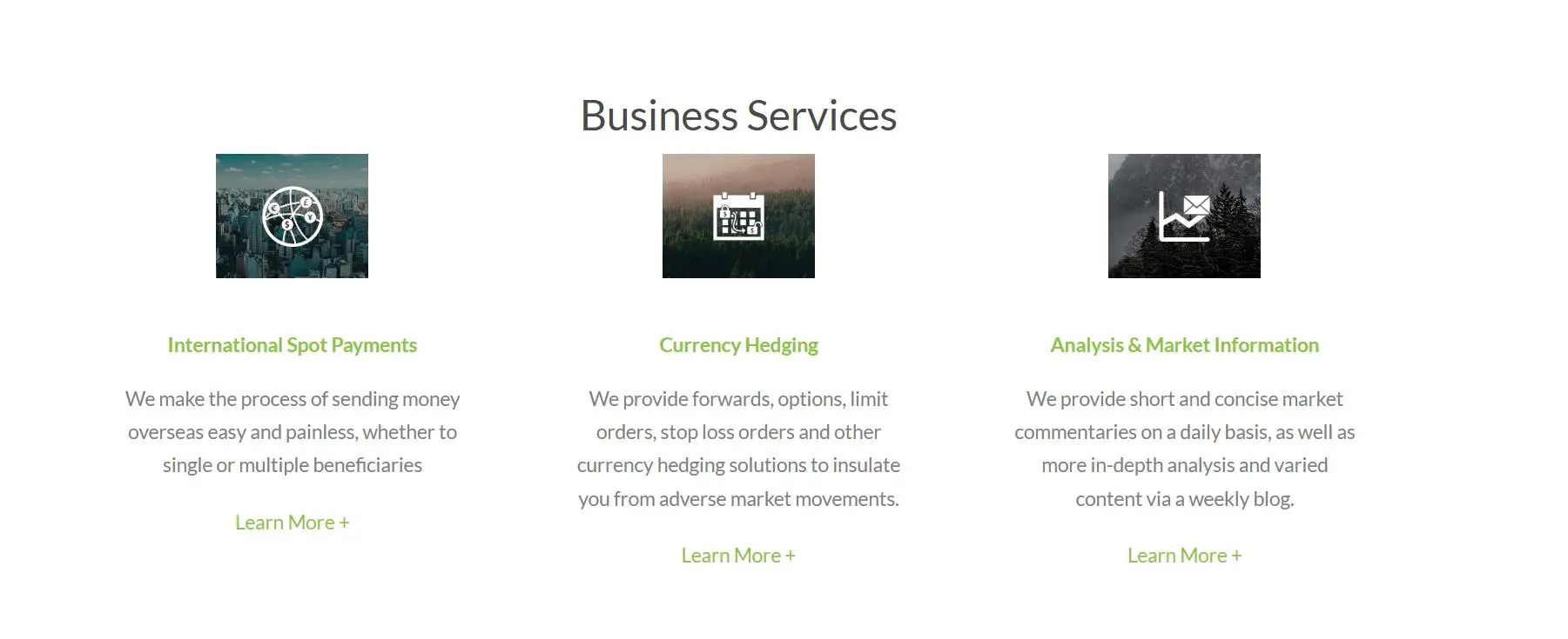 Services aux entreprises Services aux entreprises