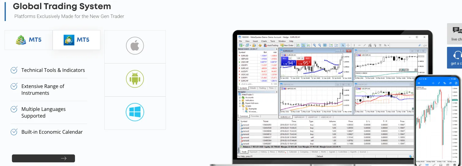 Plateforme de trading