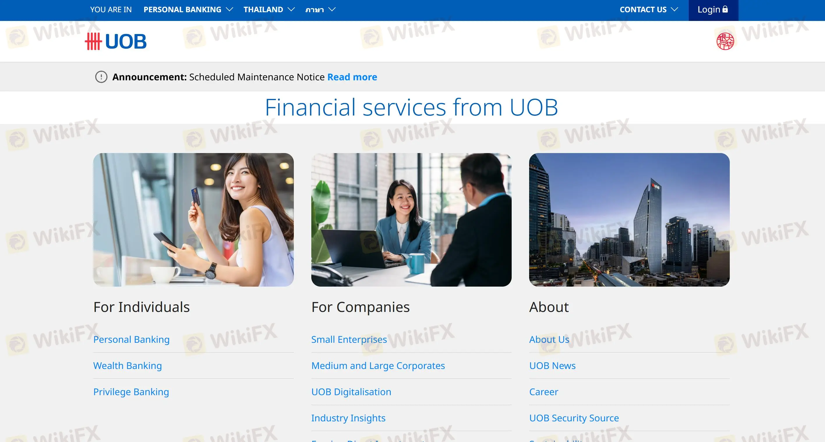 Thông tin UOB Thái Lan Thông tin UOB Thái Lan