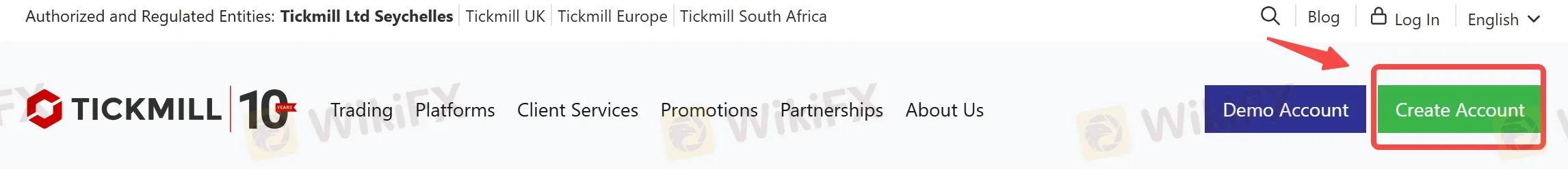 Click on Create account Click on Create account