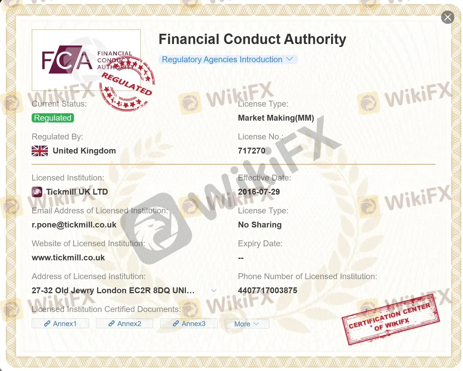 Regulated by FCA Regulated by FCA