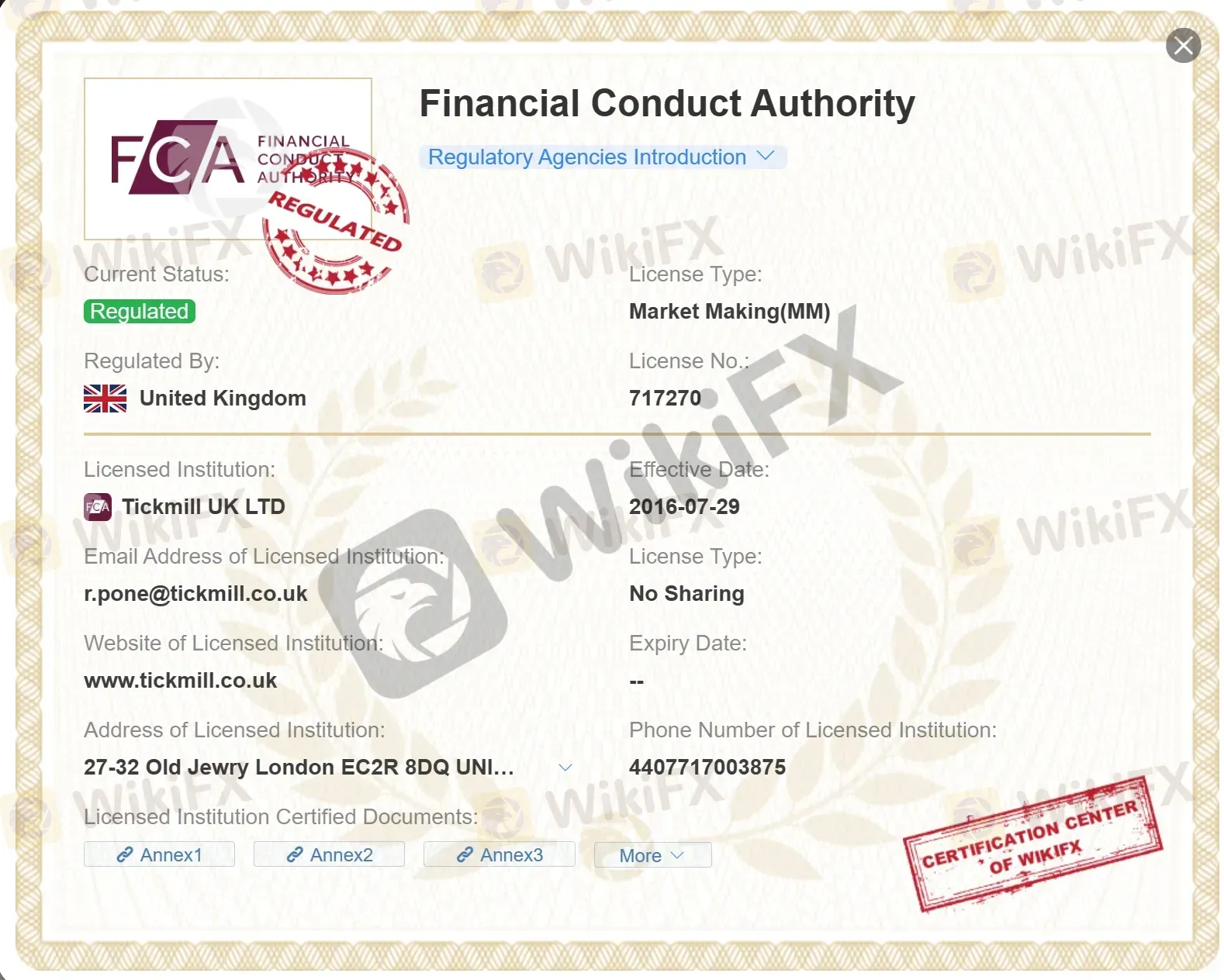 Regulated by FCA Regulated by FCA