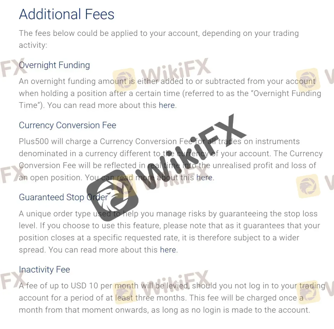 Additional fees Additional fees