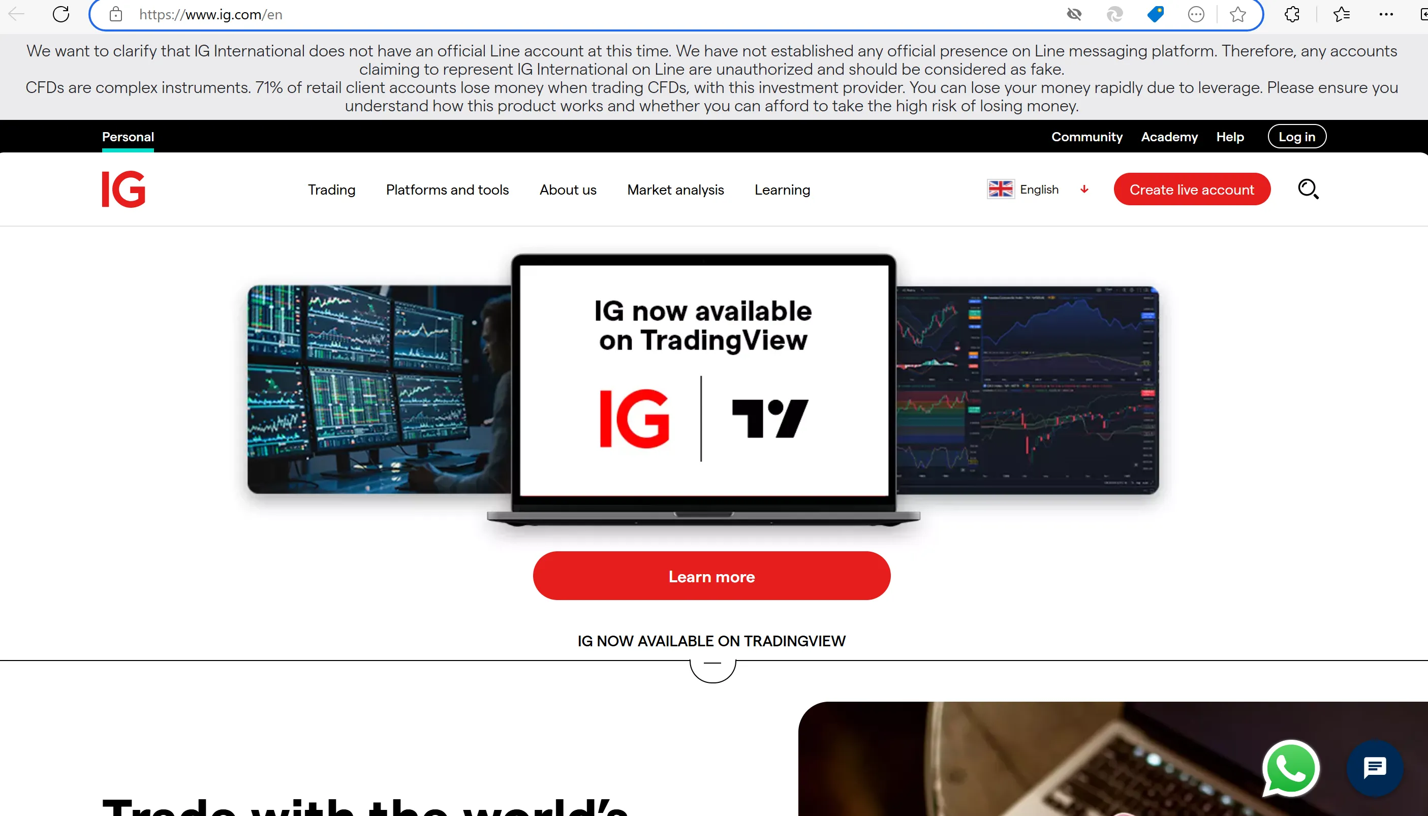 IG's home page IG's home page
