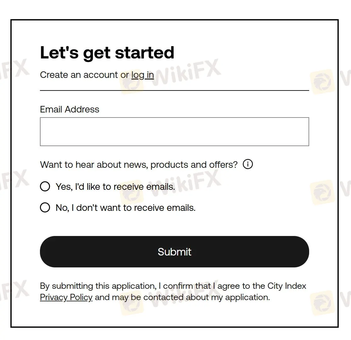 Fill in required info