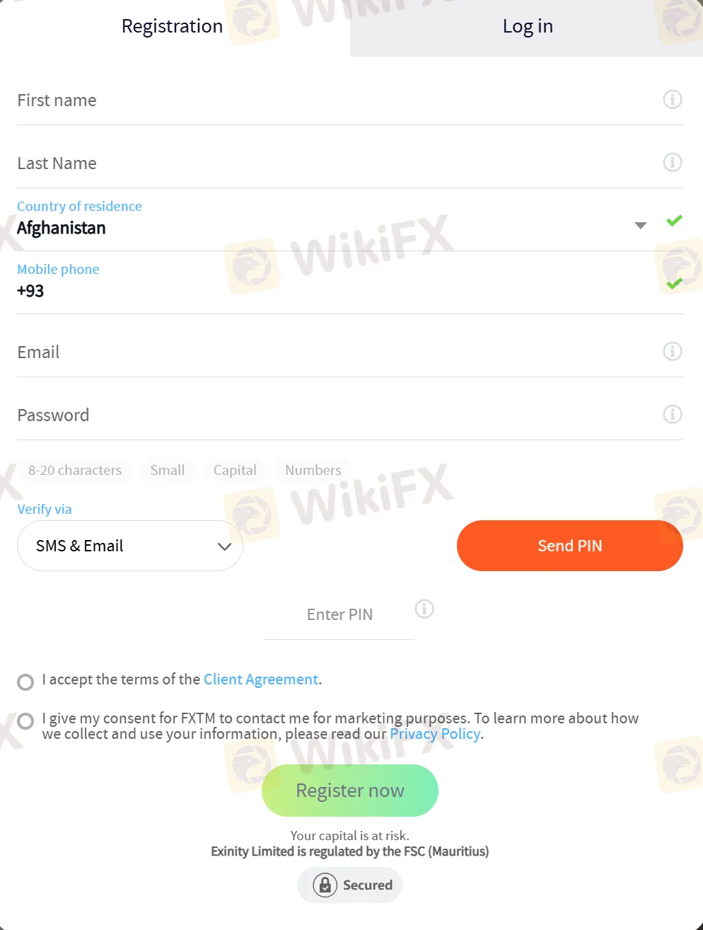 Fill in required info Fill in required info