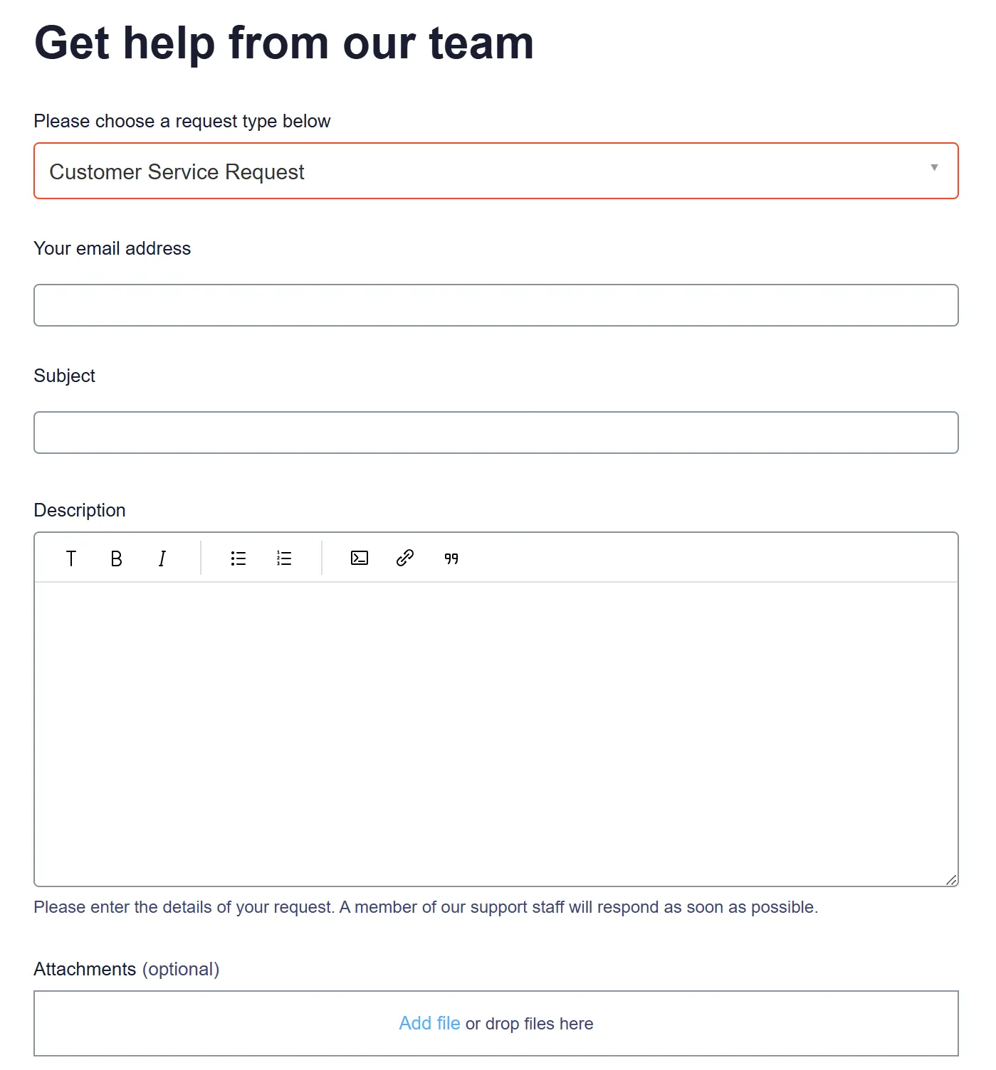 Contact form Contact form