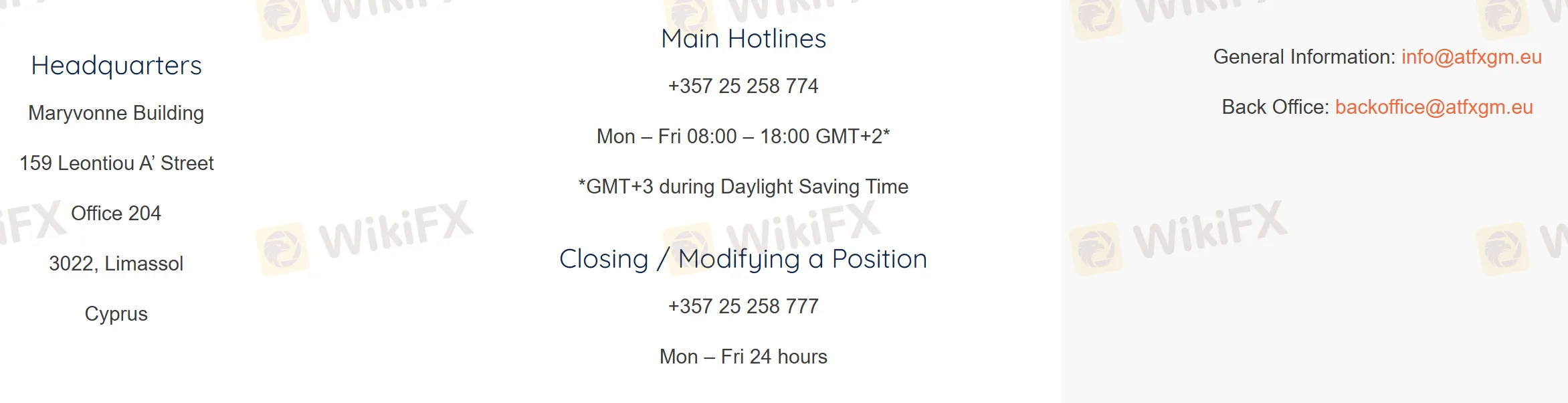 Contact info