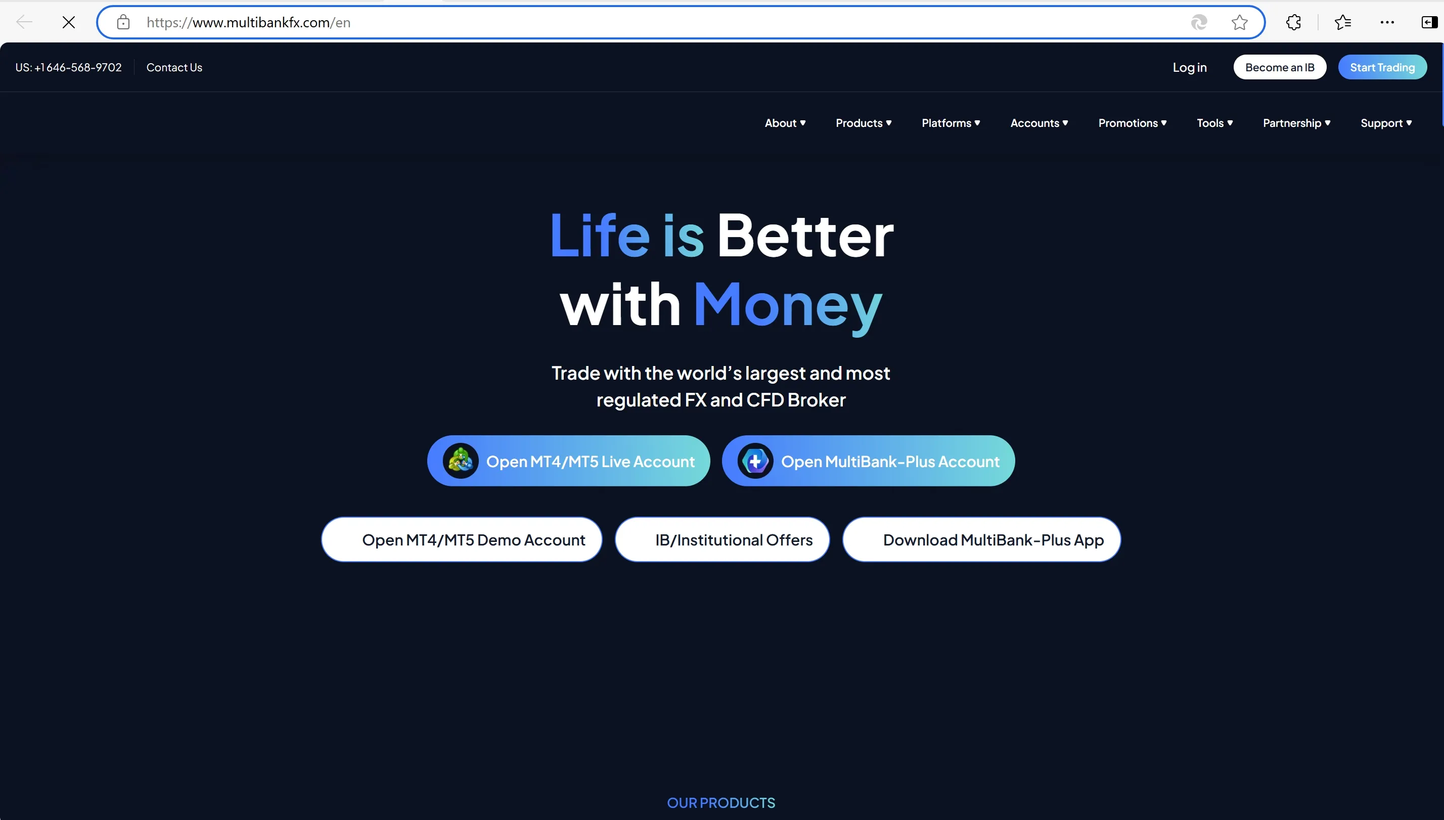 MultiBank Group's домашняя страница MultiBank Group's домашняя страница
