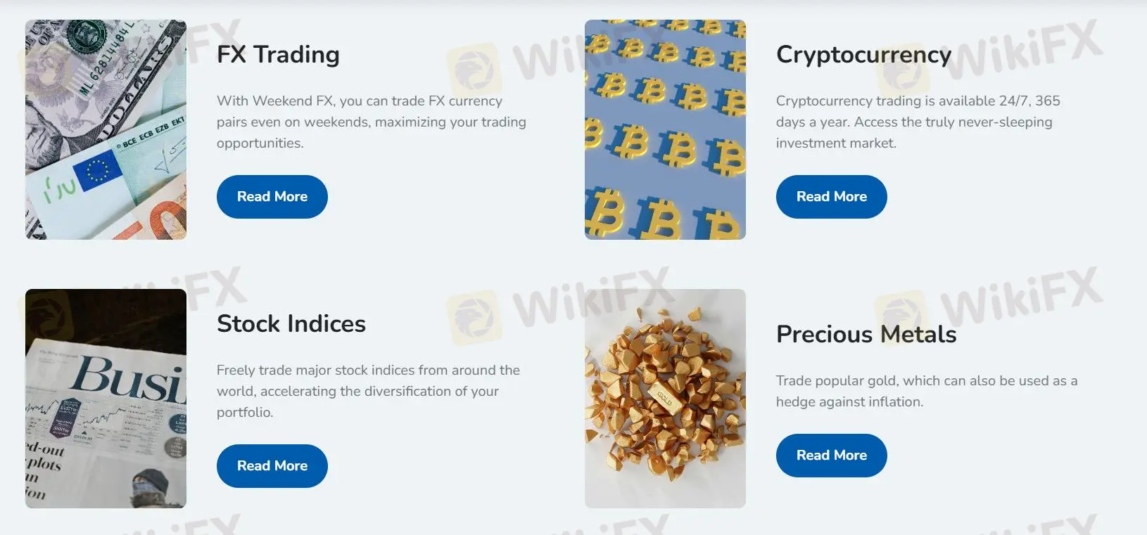 What Can I Trade on WeekendFX?