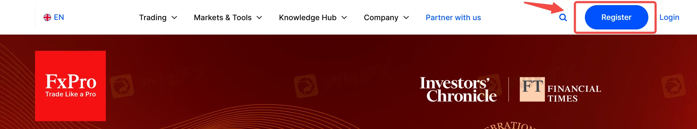 Click on the 'Register' button Click on the 'Register' button