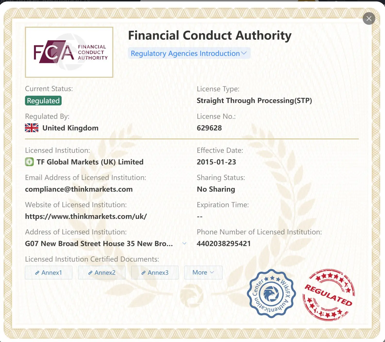 Regulated by FCA Regulated by FCA