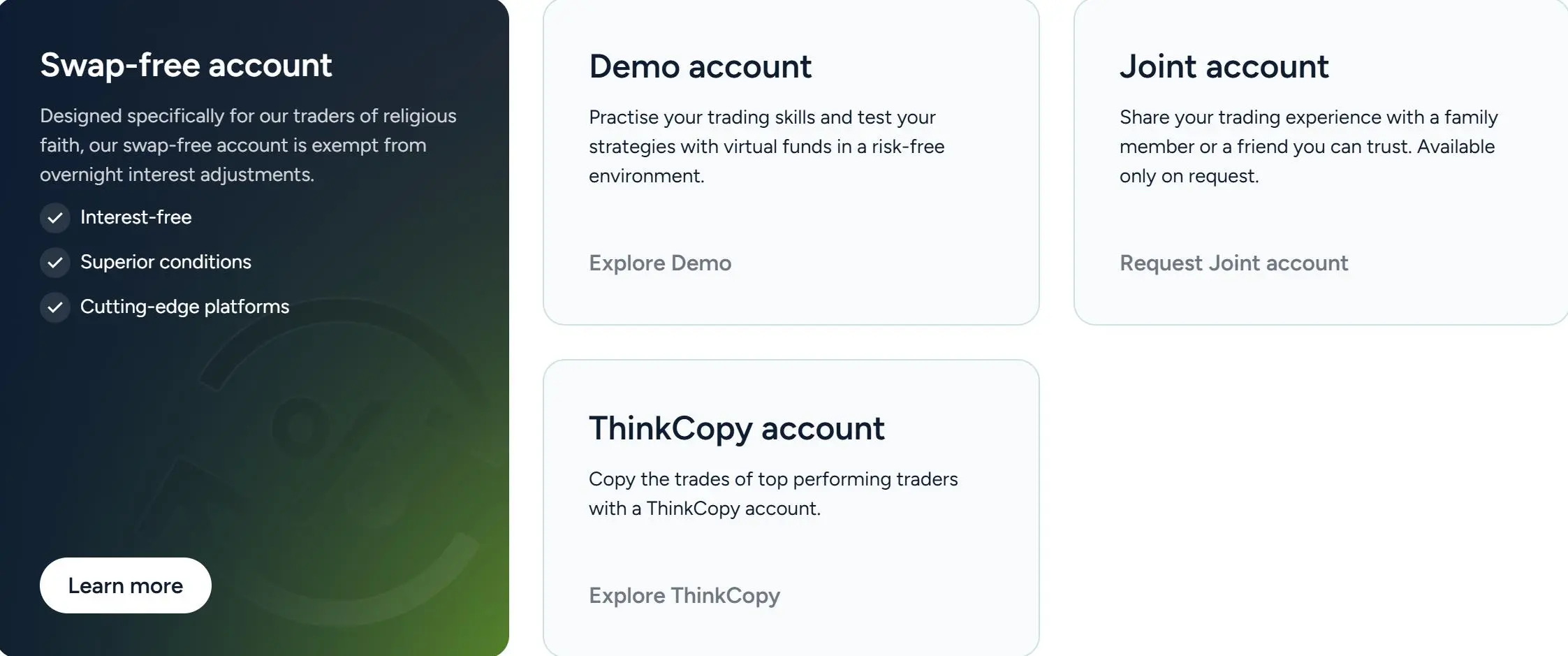 Trading Accounts Trading Accounts