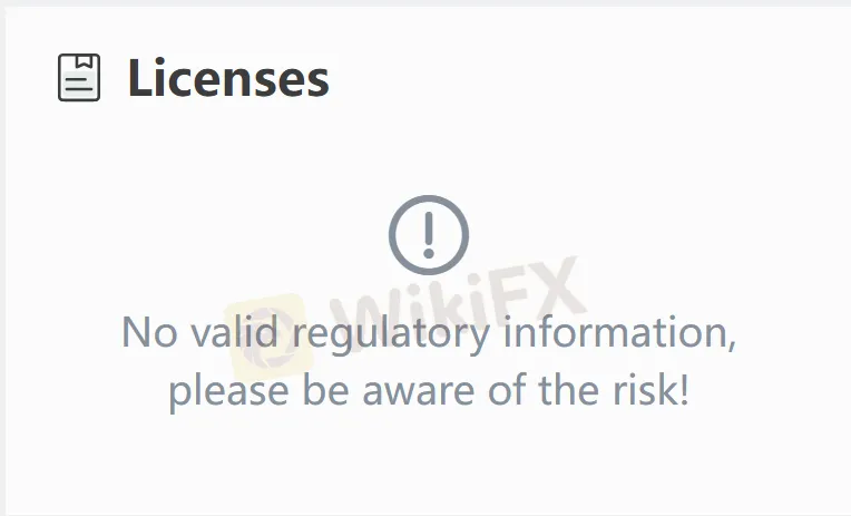 No license No license
