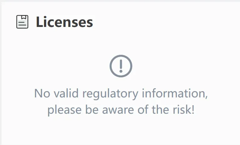 No license