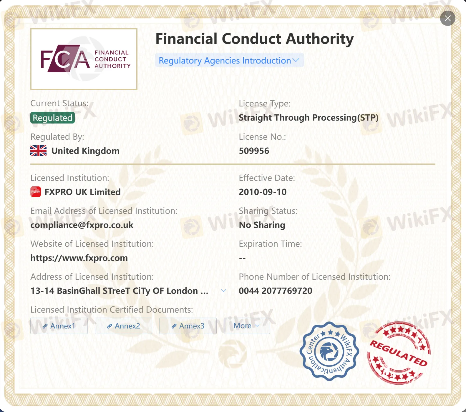 Regulated by FCA Regulated by FCA