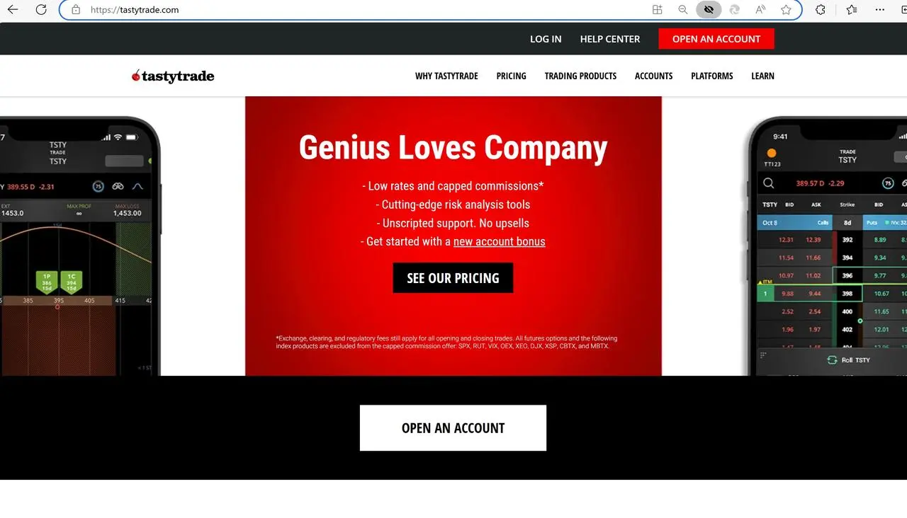 tastytrade's homepage tastytrade's homepage