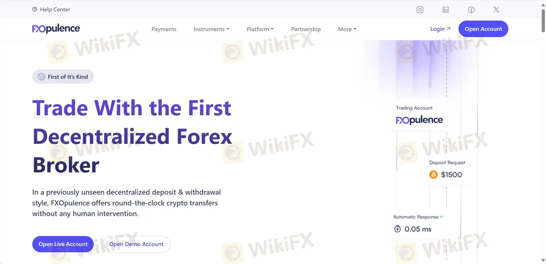 Информация о FXOpulence