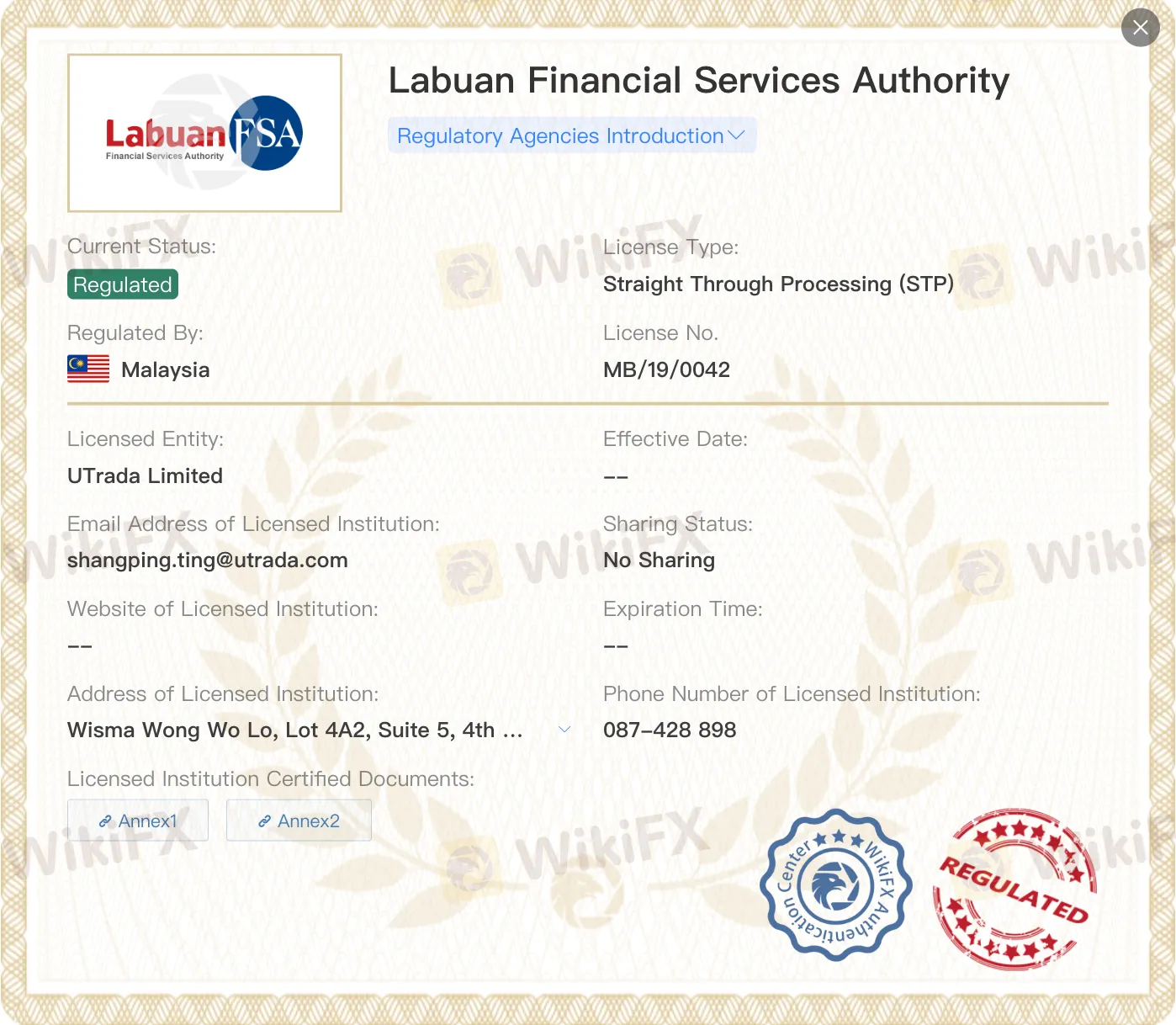 Regulatory Status
