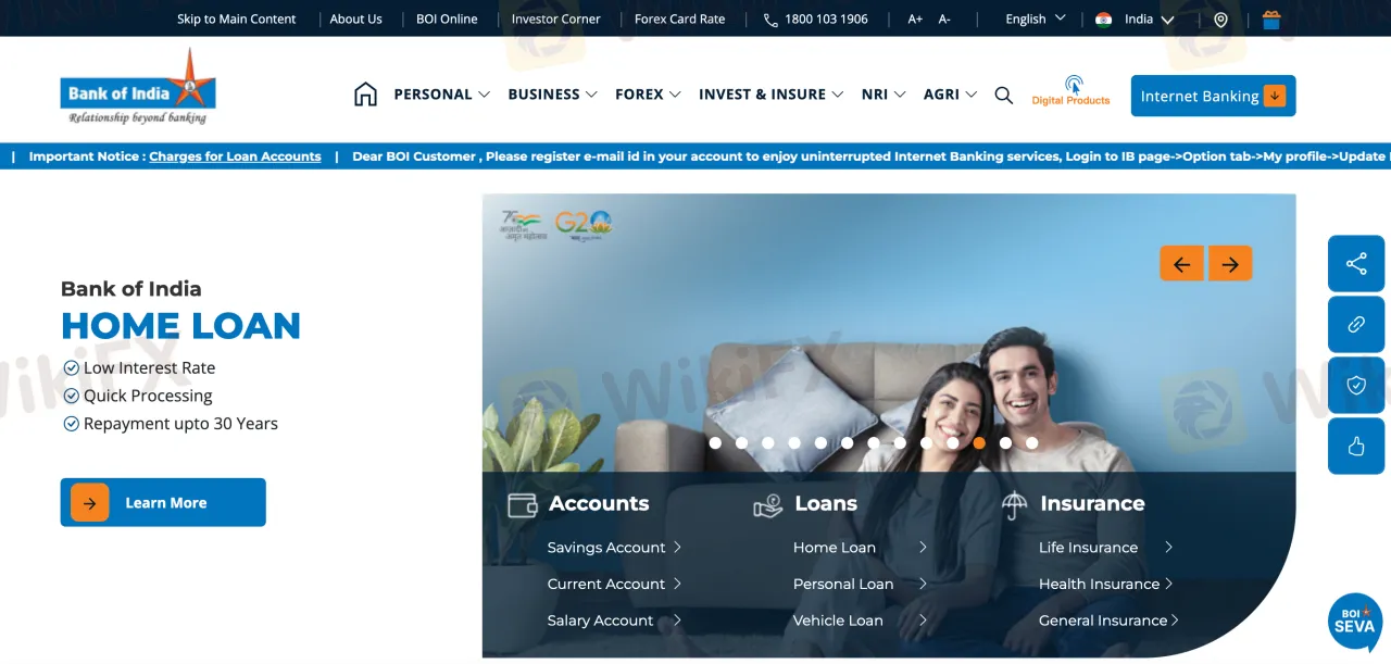 Informasi Bank of India