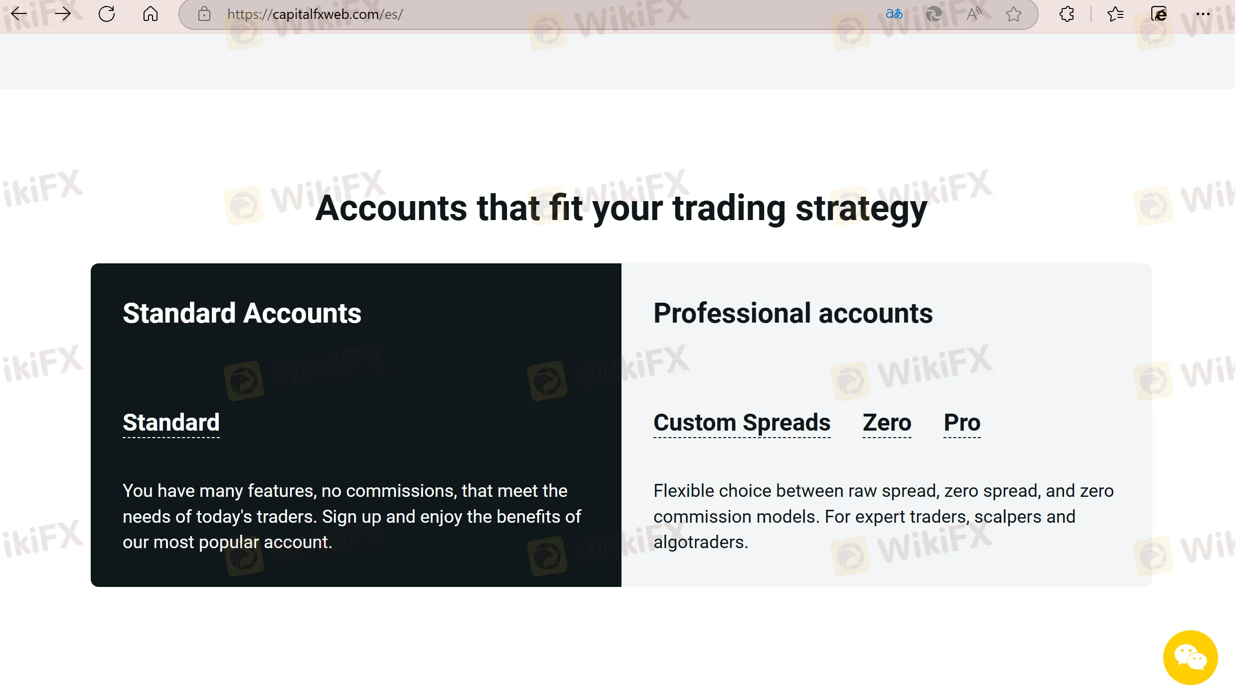 Account comparison
