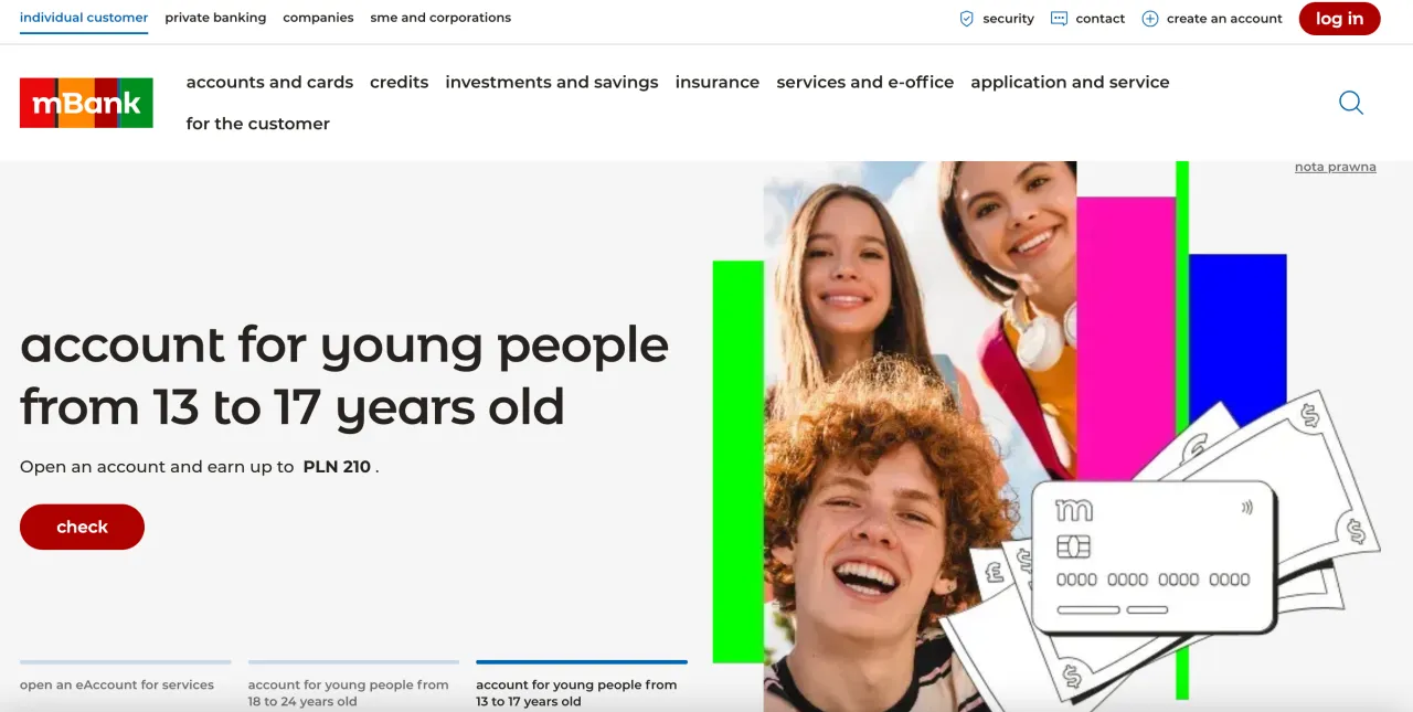 mBank Information mBank Information