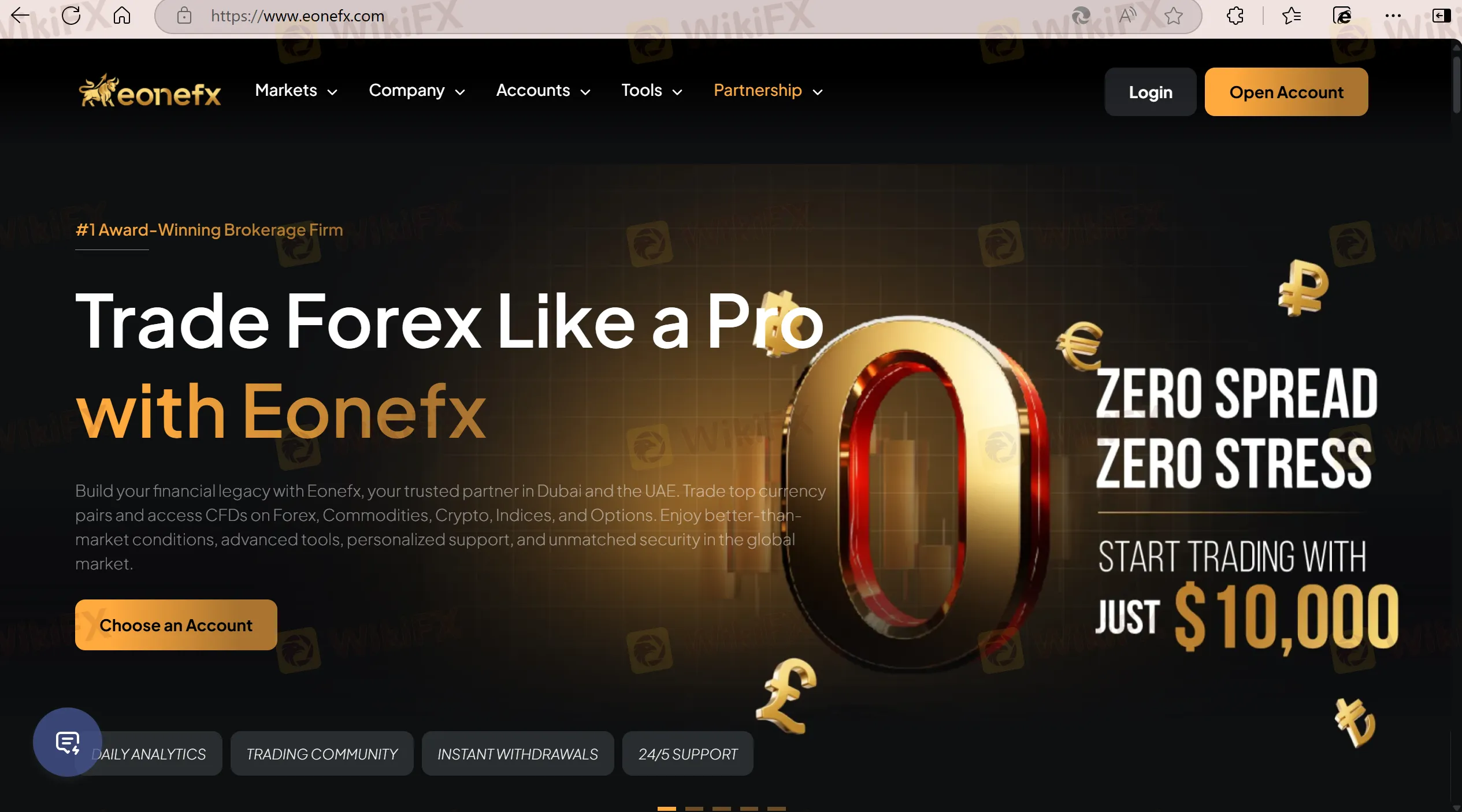 Página principal de eonefx