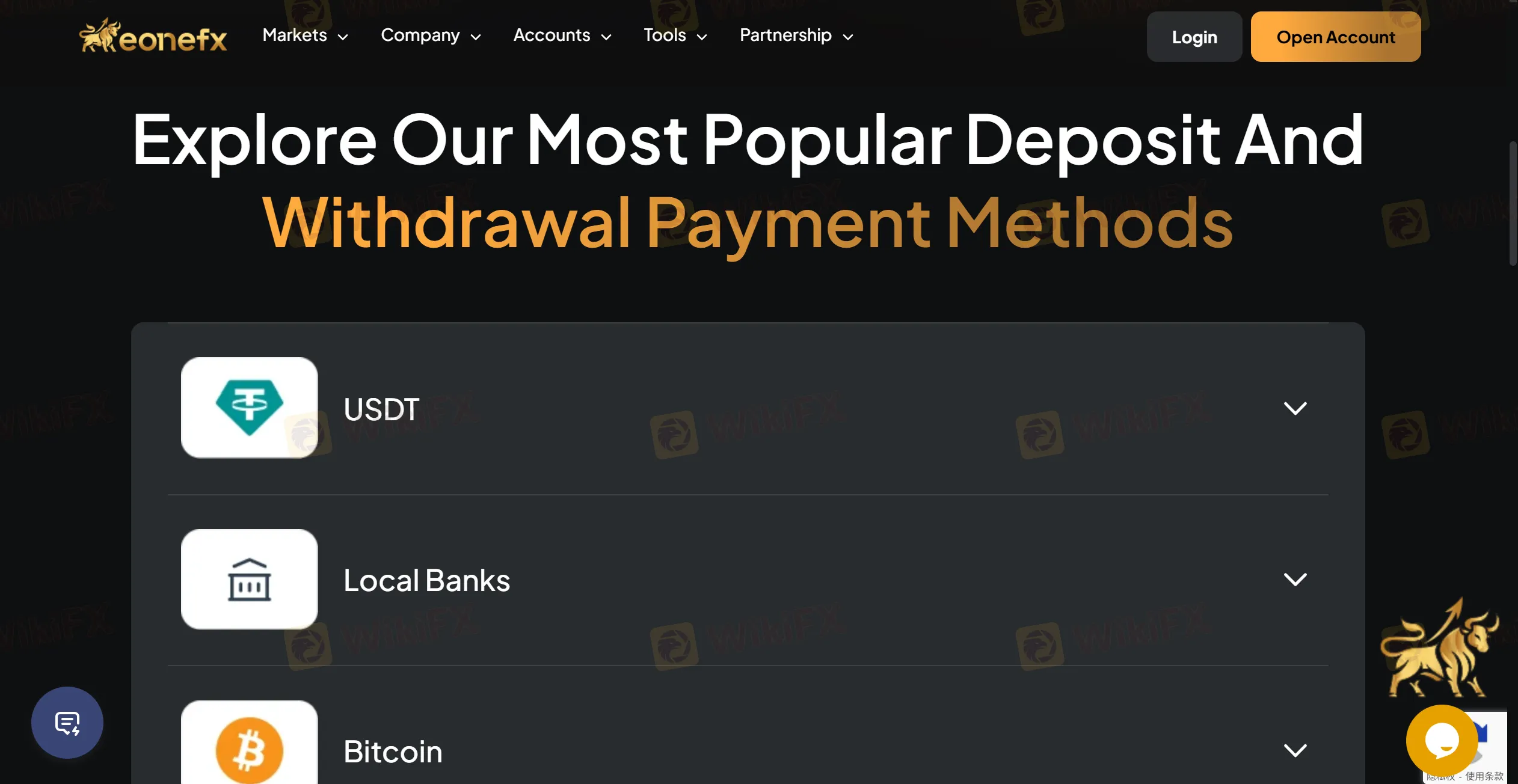 Deposit and Withdrawal