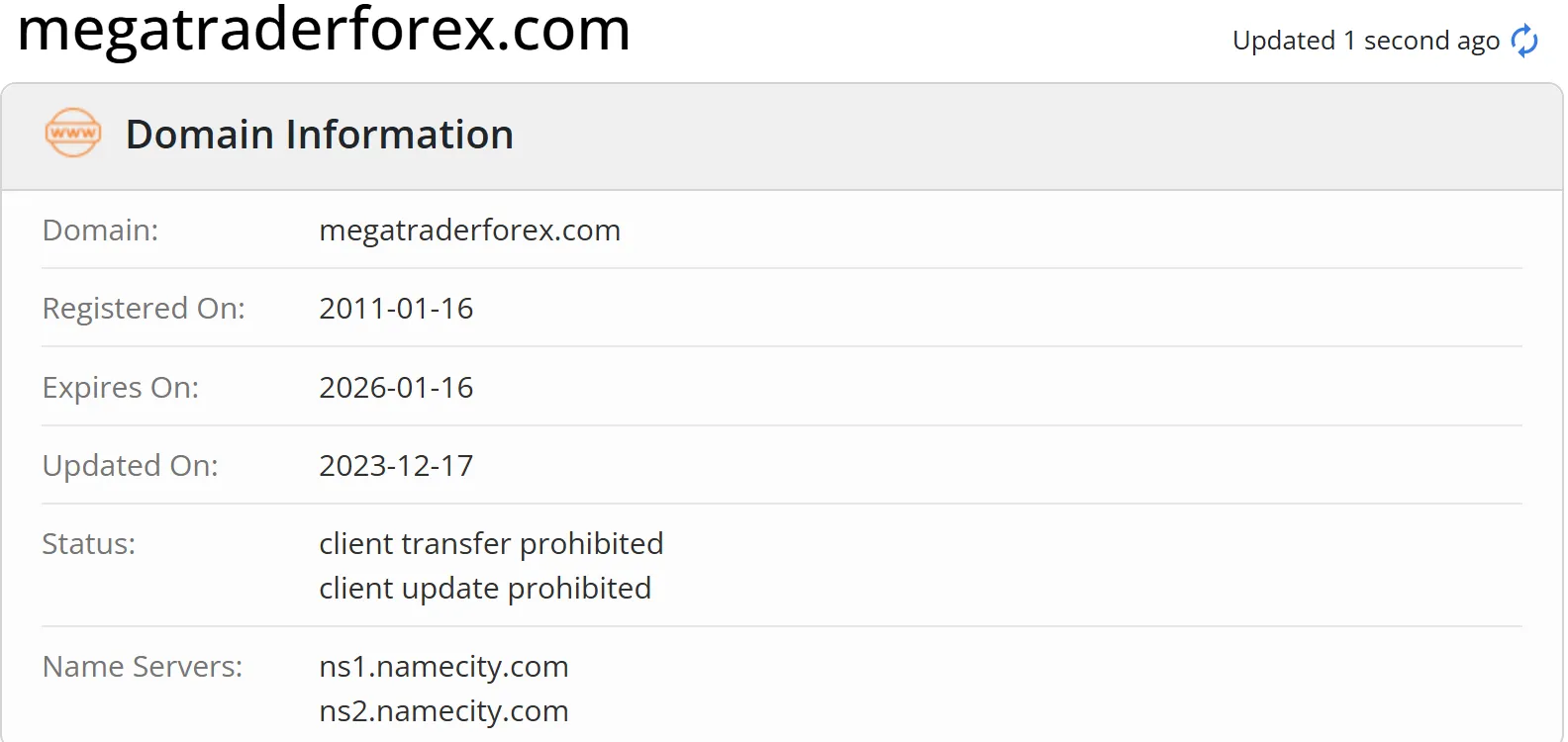 域名信息 域名信息