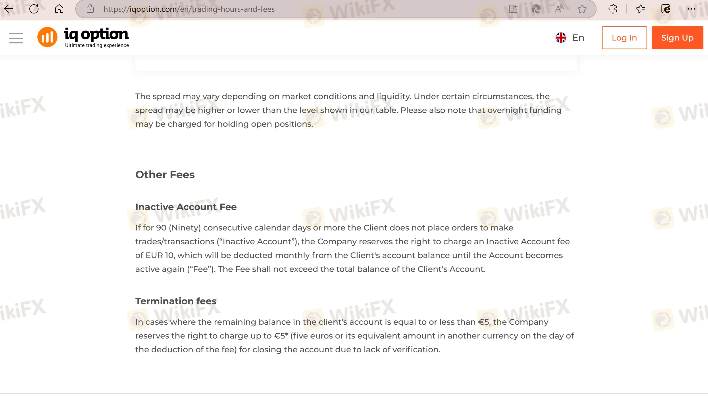 Mga Bayarin ng IQ OPTION Mga Bayarin ng IQ OPTION