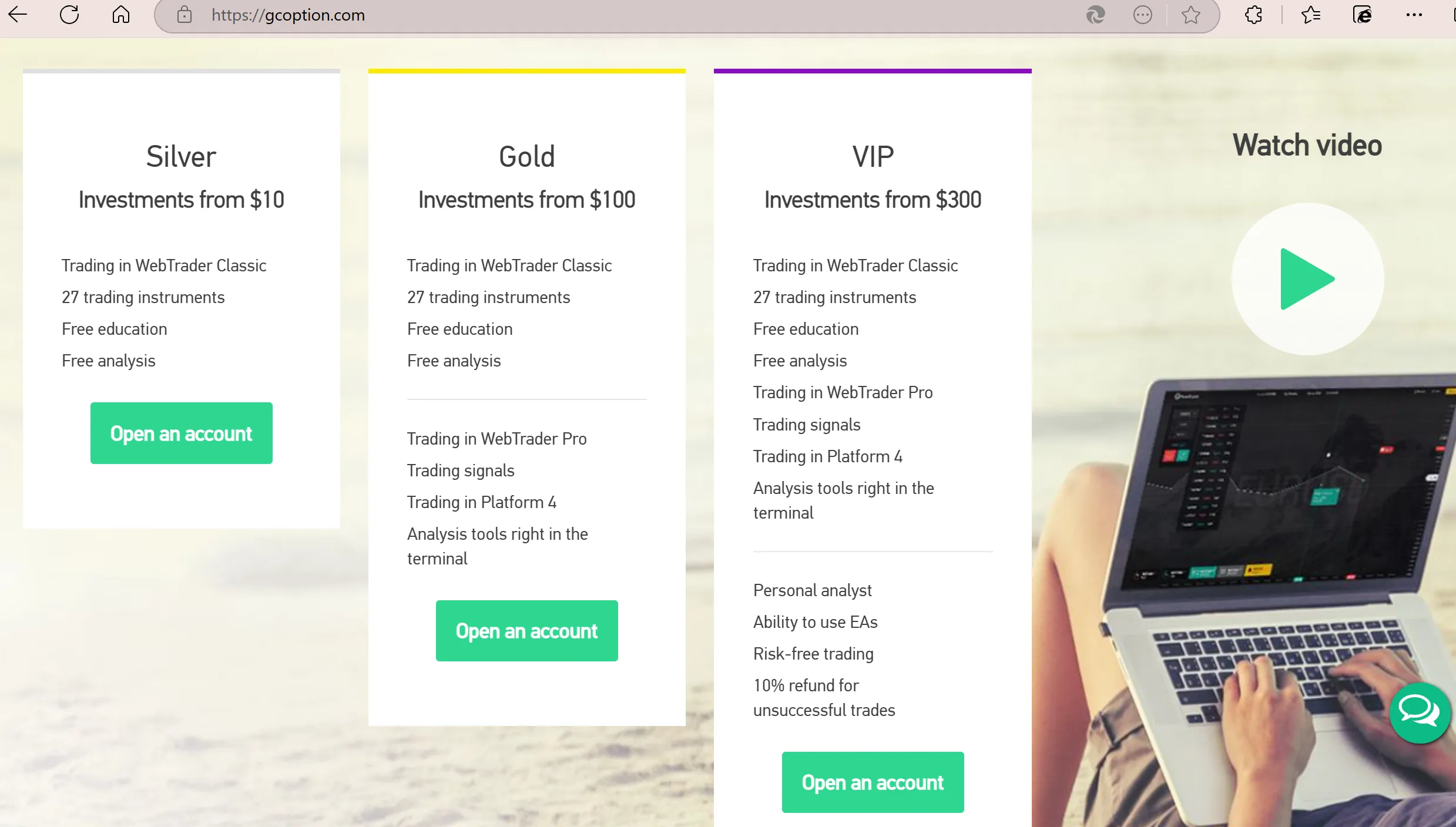 Account comparison Account comparison