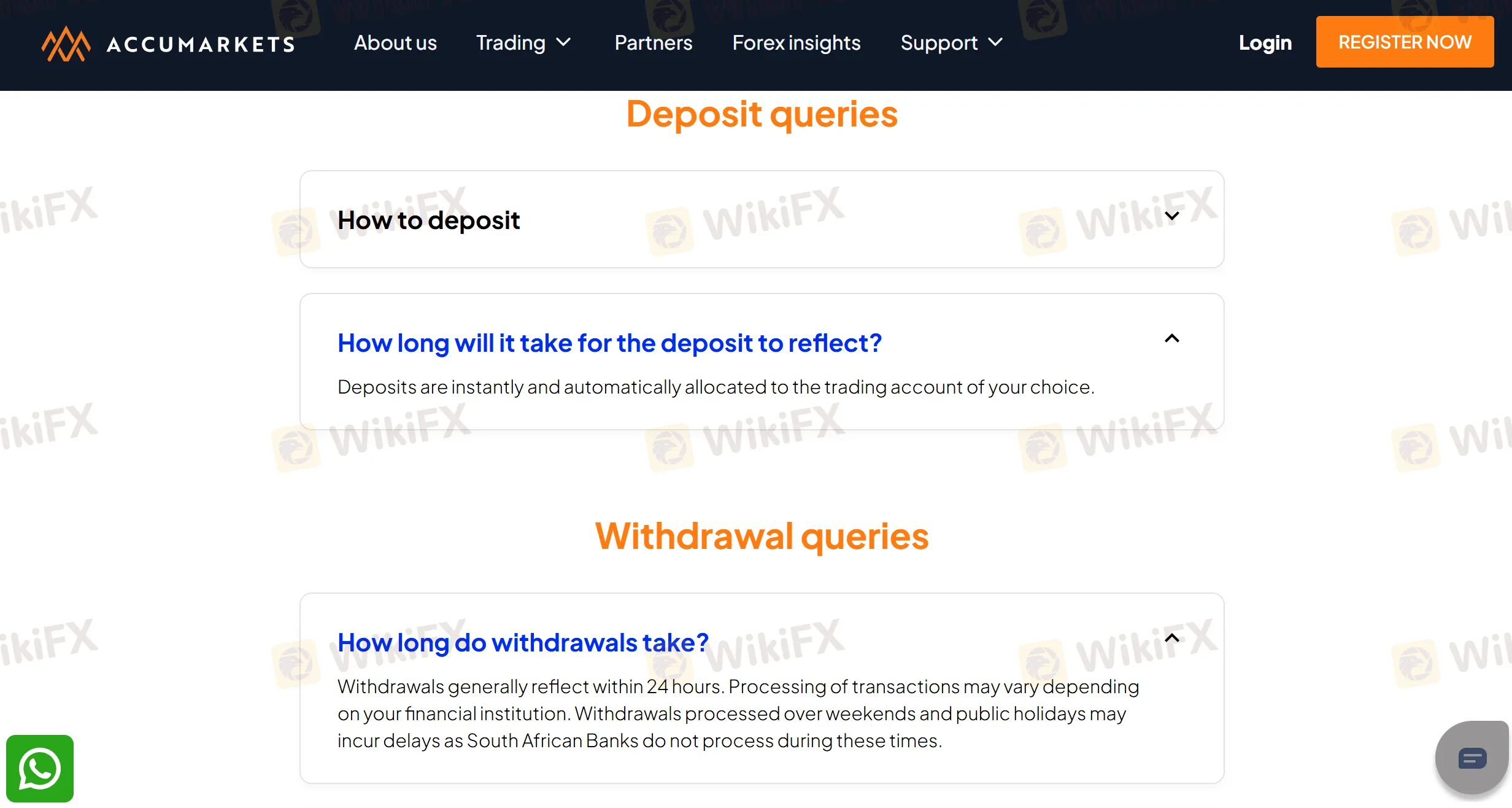 Pagdedeposito at Pagwiwithdraw