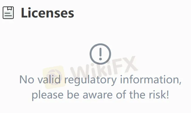 No license No license