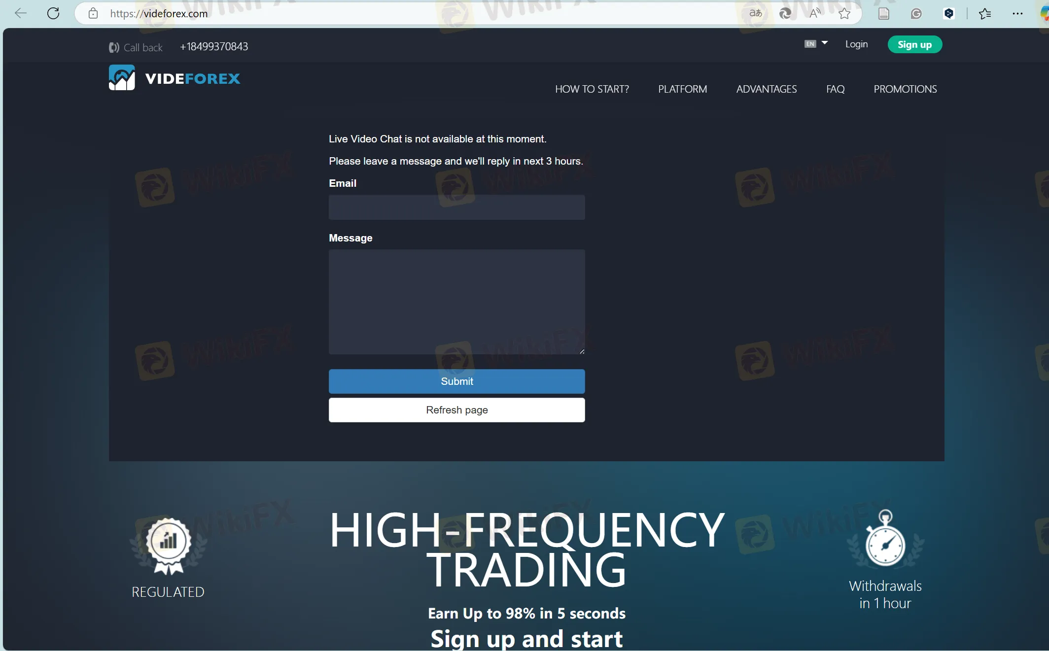 VIDEFOREX's homepage