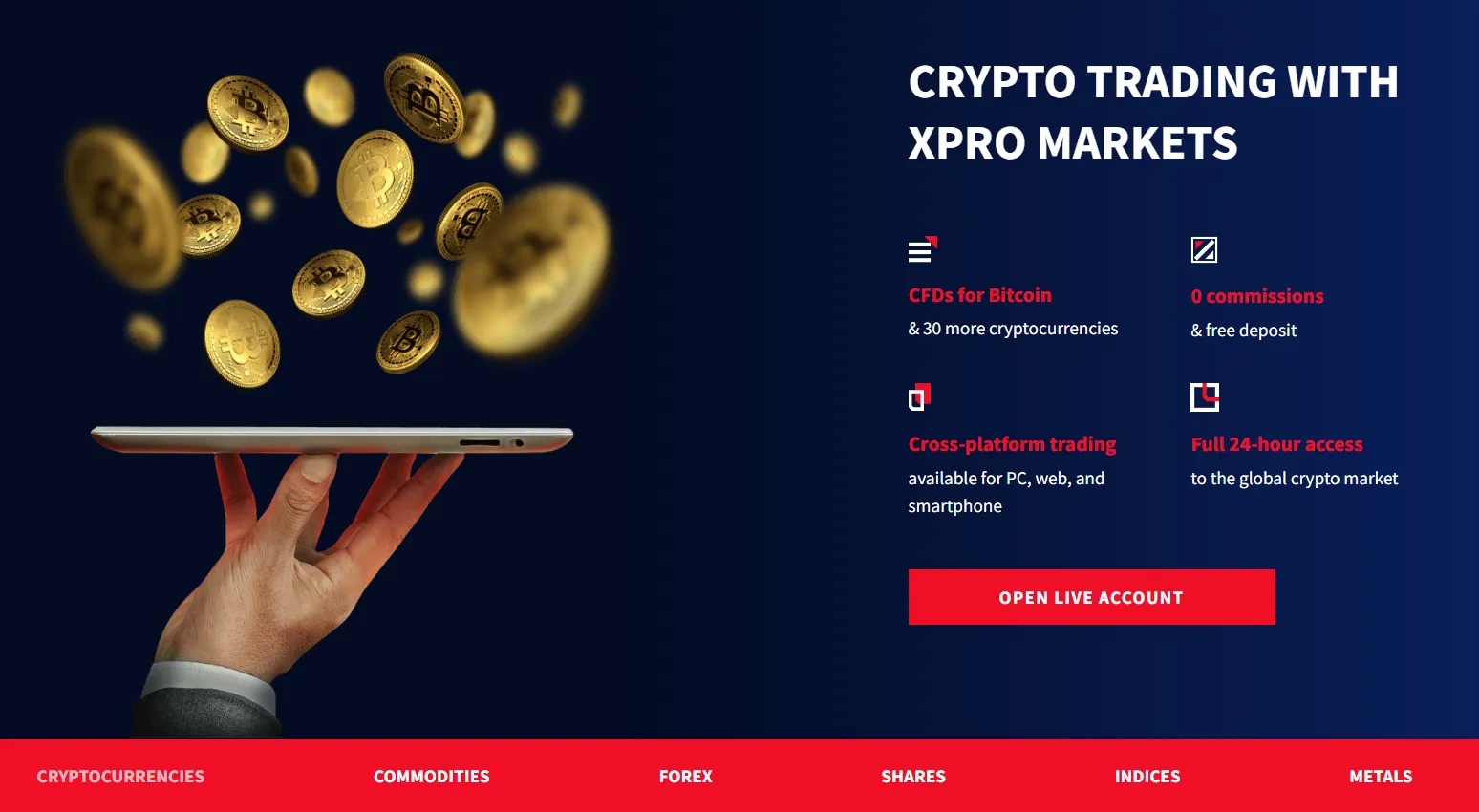 在XPro Markets上可以交易什麼？