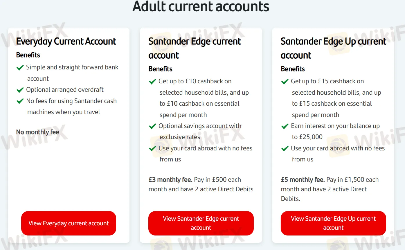 Adult current accounts