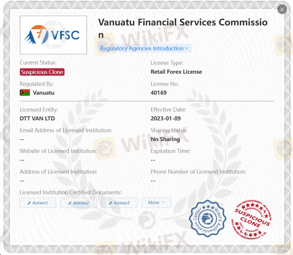 DTT VAN LTD DTT VAN LTD