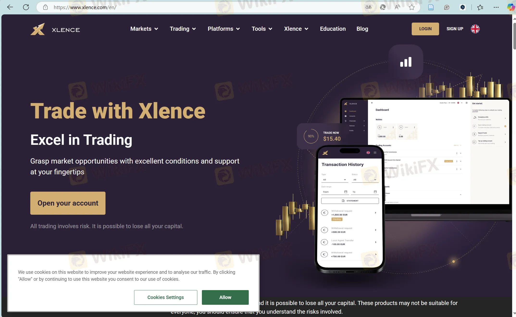Xlence's homepage