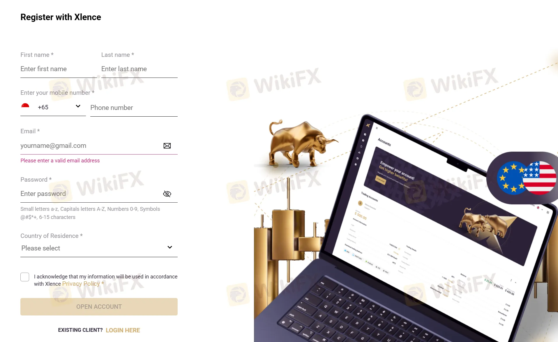 Register with Xlence