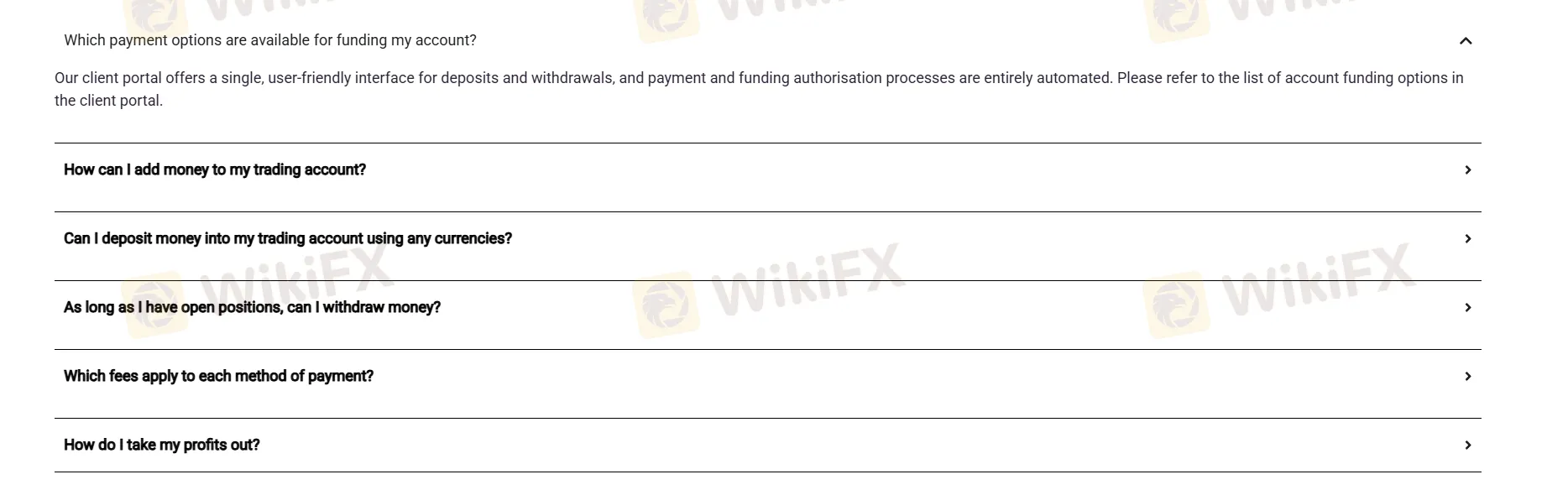 Deposit and Withdrawal