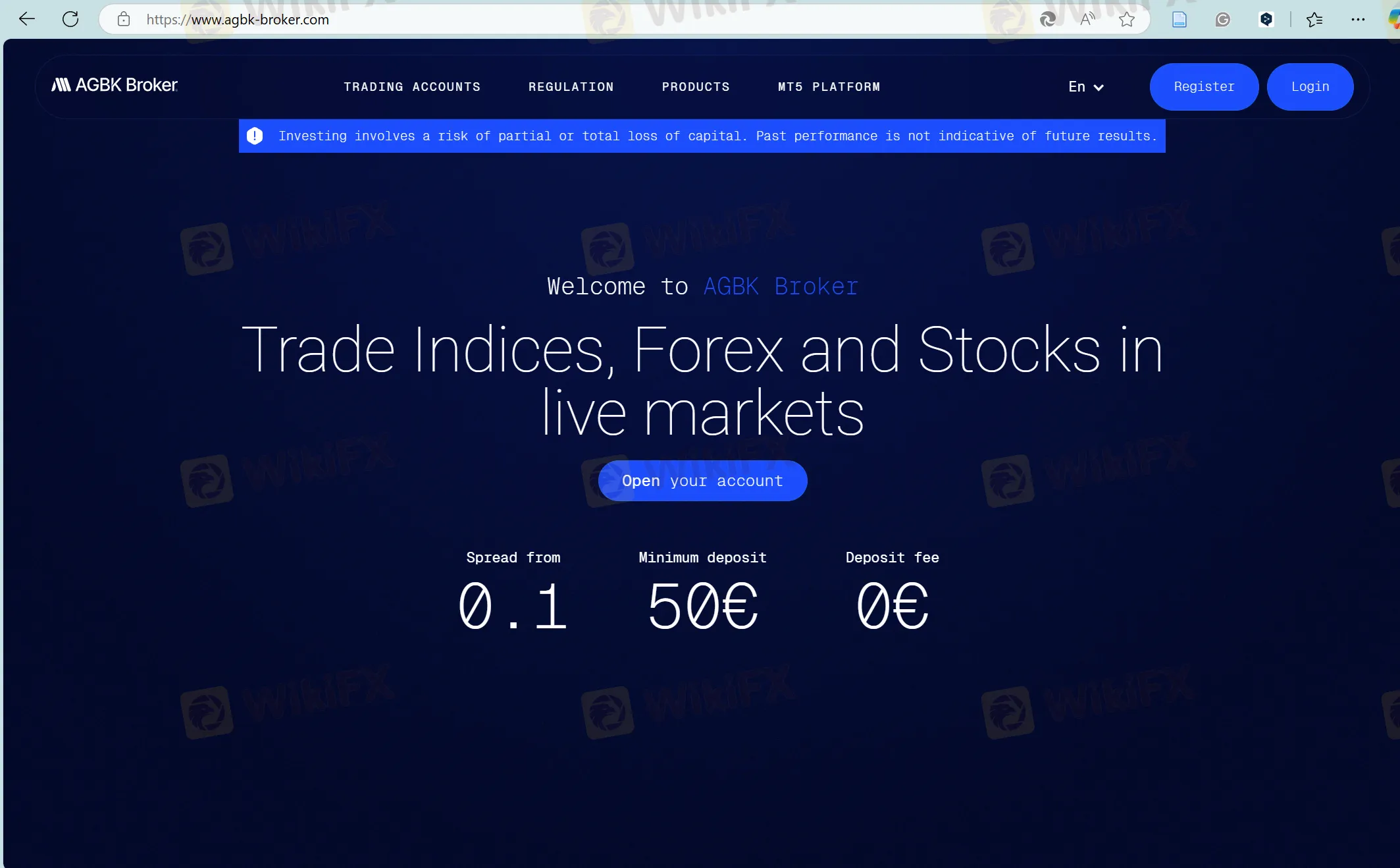 AGBK Broker 的主頁