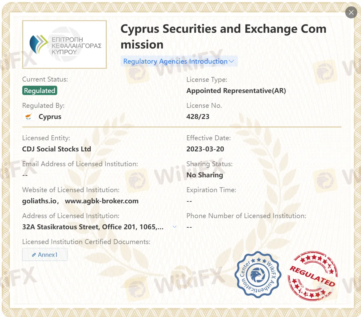 受塞浦路斯證券交易委員會監管