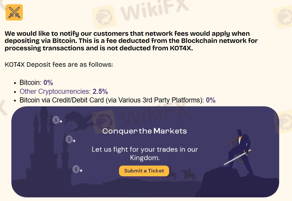 Deposit and Withdrawal