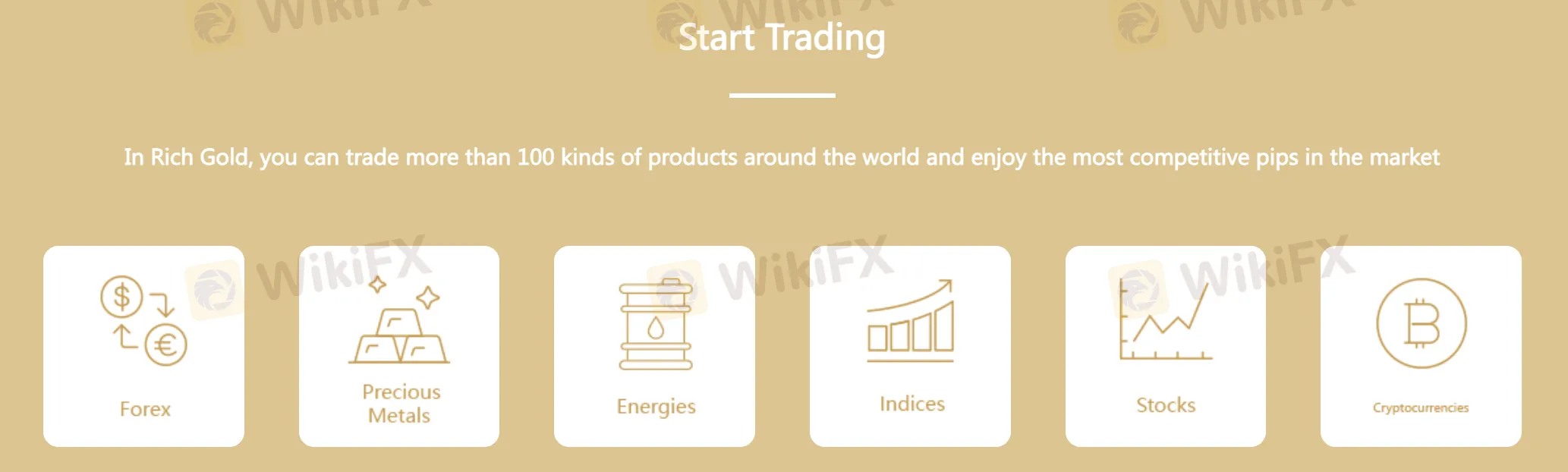 What Can I Trade on Rich Gold?