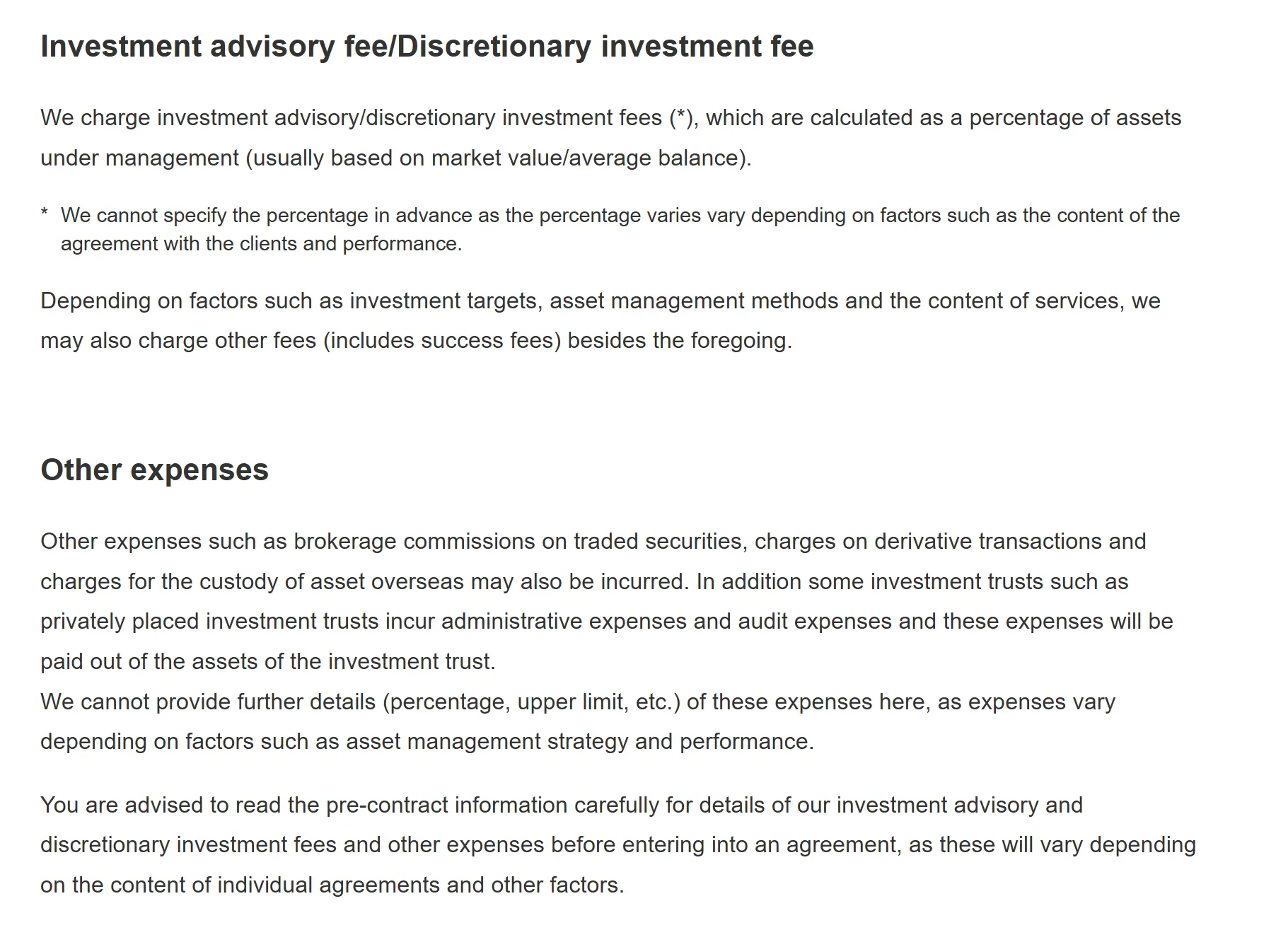 Fees Fees