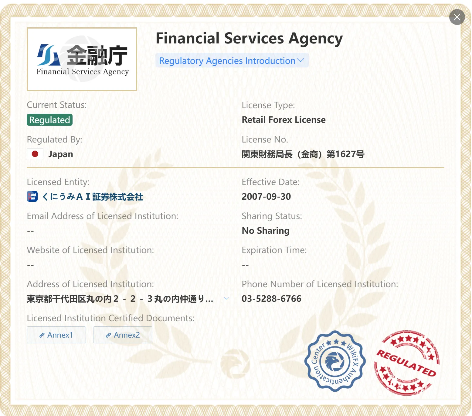 Regulated by FSA Regulated by FSA