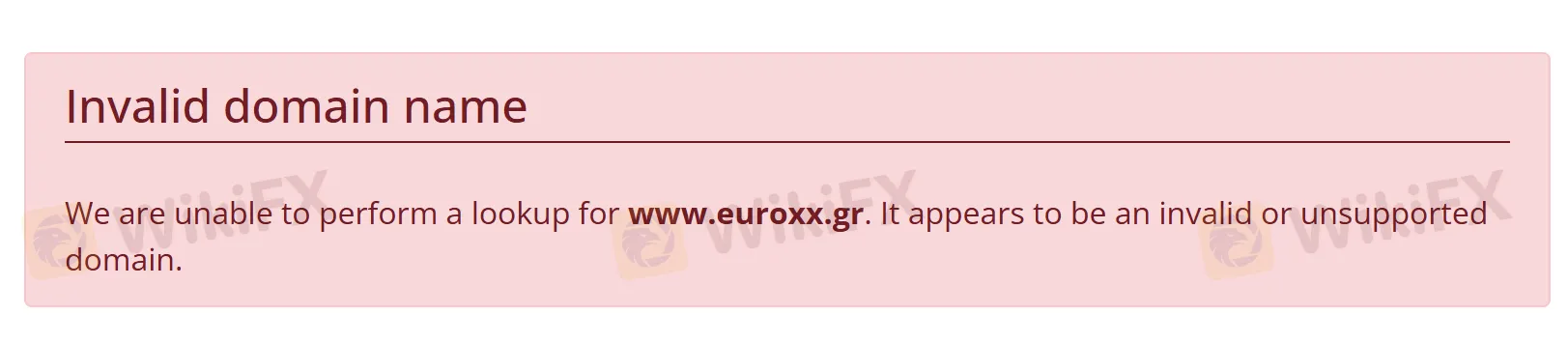 Hindi wastong pangalan ng domain