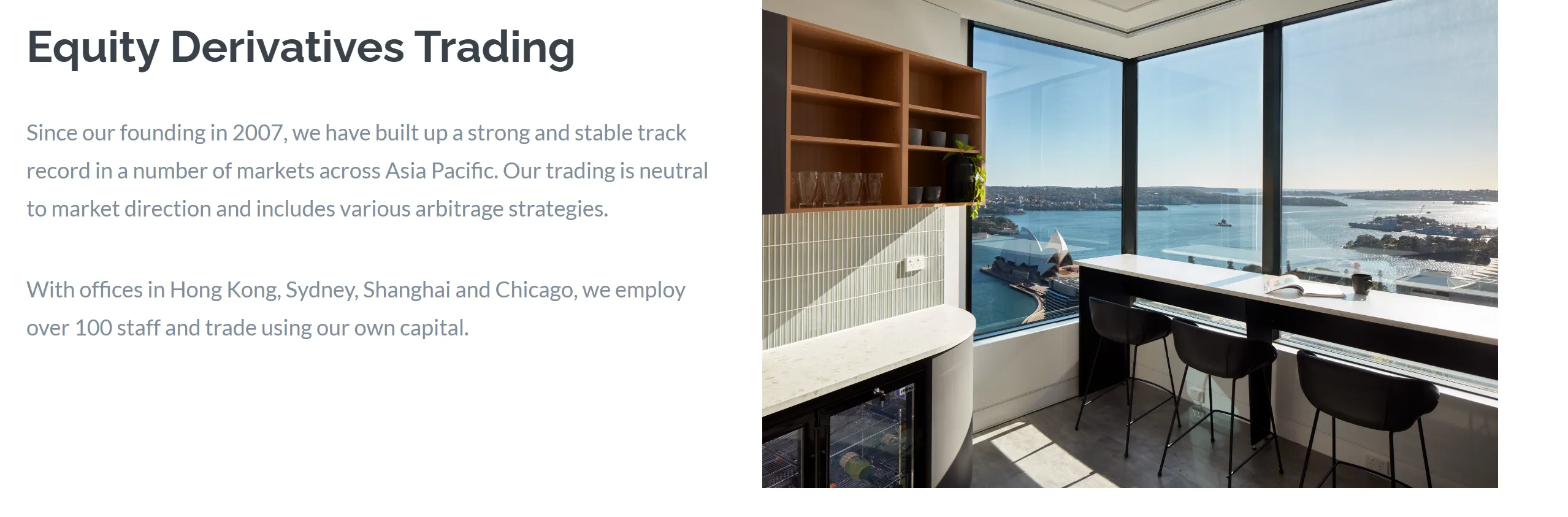 Equity derivatives trading Equity derivatives trading